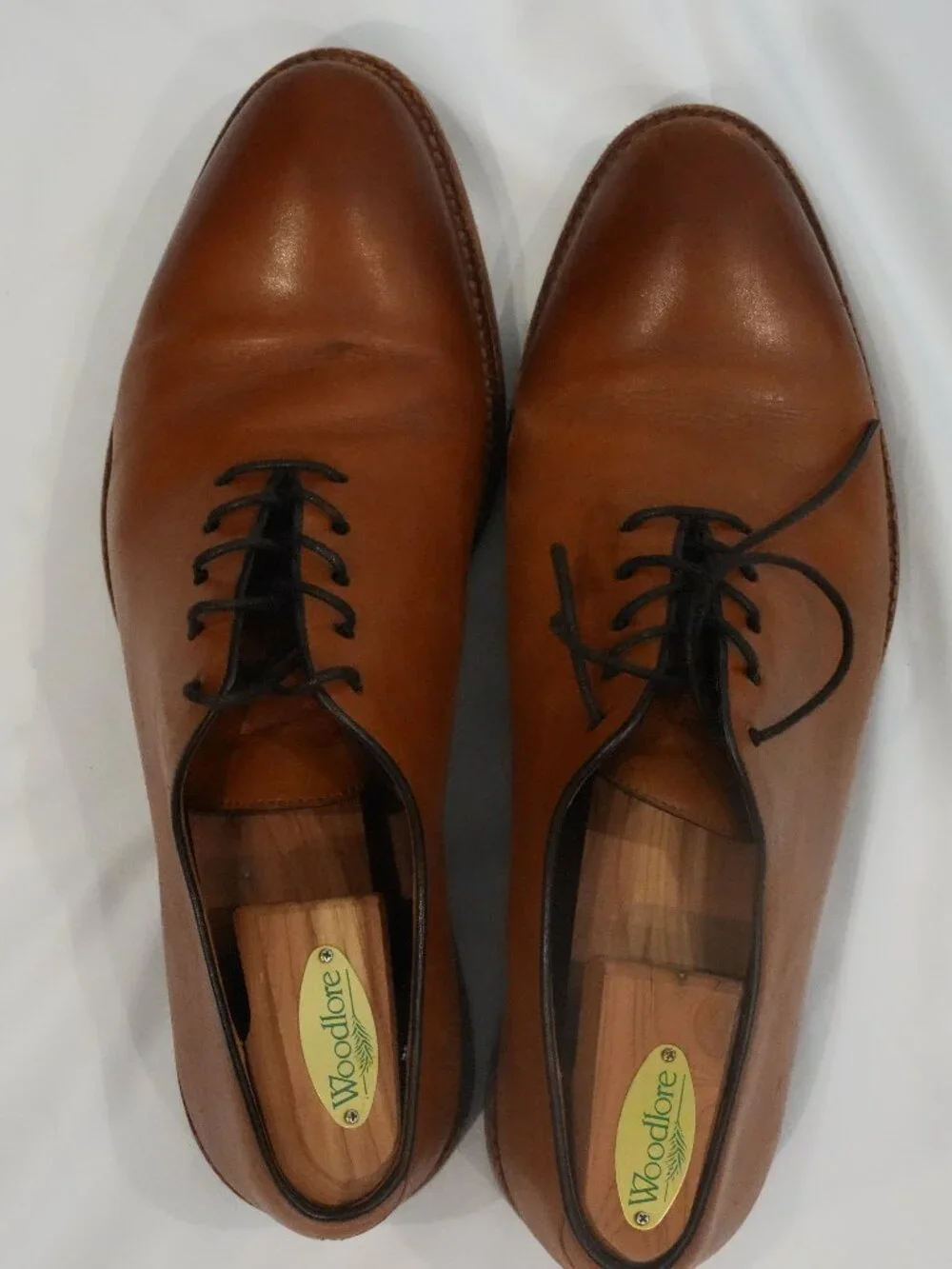 Beckett Simonon Valencia Wholecut Oxfords Tan Leather 9.5